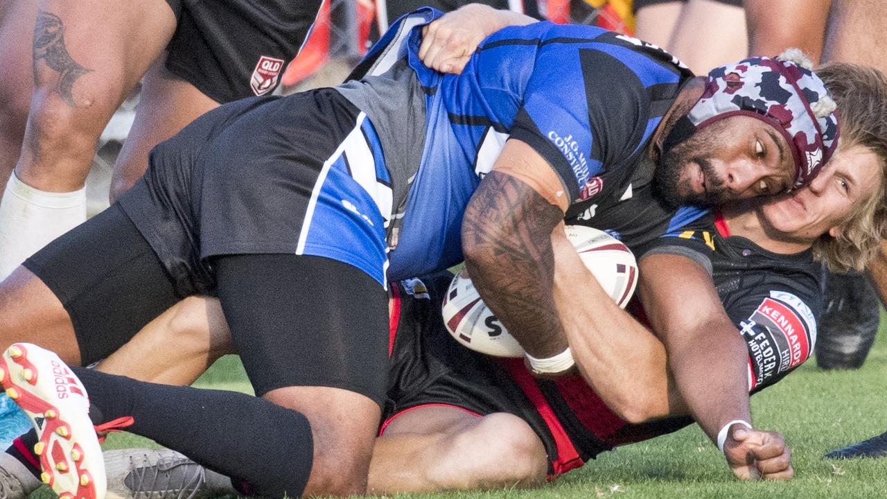 Goodna and Valleys are preparing to play in gripping Volunteers Cup semi-finals at the North Ipswich Reserve on Saturday. Picture: Nev Madsen