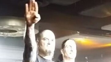 Pantera frontman Phil Anselmo spared controversy with a Nazi salute. Picture: YouTube