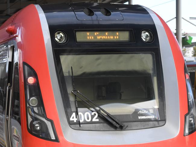 FILE PHOTOS OF ADELAIDE TRANSPORT.Adelaide Metro. Stock photos of Trams, Busses, Trains around Adelaide CBD Goodwood Train Station on the 3rd July, 2020. Picture: Tricia Watkinson