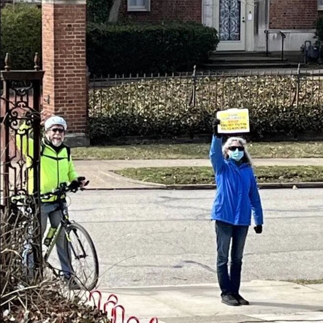 A couple has allegedly been harassing their Russian neighbour. Picture: WPXI TV.