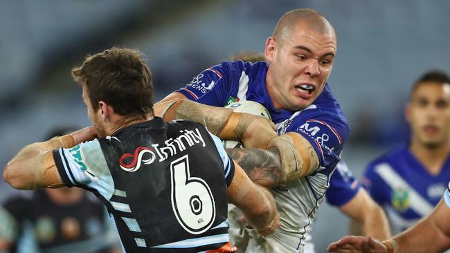 David Klemmer led the way up front for the Bulldogs.