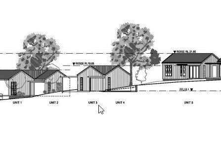 Images of the cottages to be built at the property.