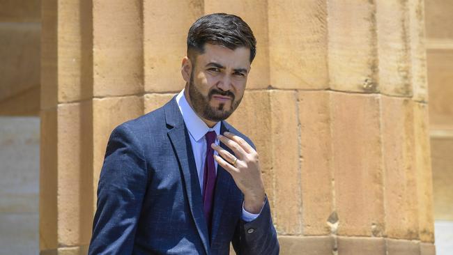 Former Department for Child Protection worker Mohammad Aref Ghaffari outside court. It is not known if he was among the 36 stood down. Picture: NCA NewsWire / Roy VanDerVegt