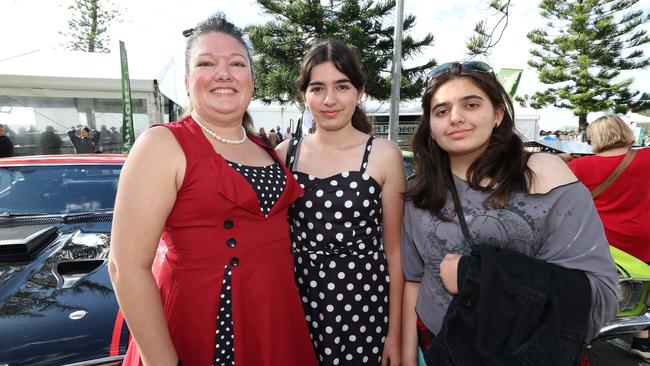 Karyn, Kimberly and Emily Taylor at Cooly Rocks On festival. Picture: Annette Dew
