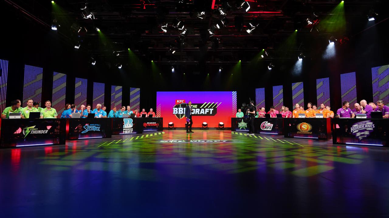 The 2022 Big Bash League Draft at NEP Studios. Photo by Graham Denholm/Getty Images