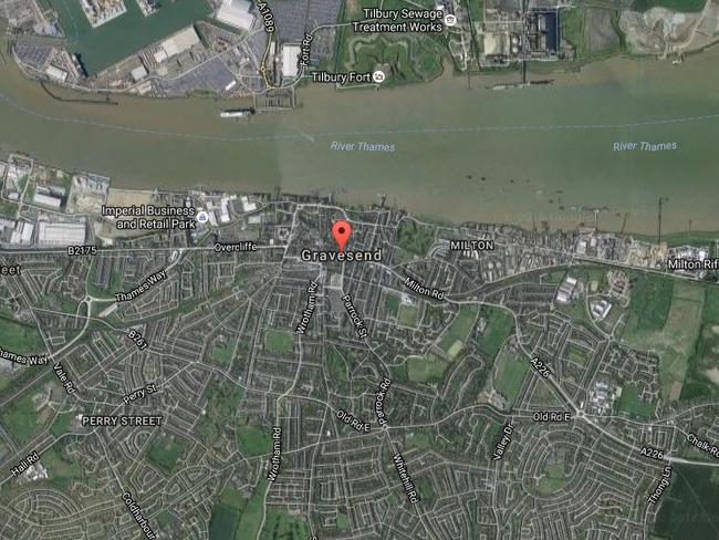 The rats have descended on the riverside city of Gravesend in the UK. Picture: Google
