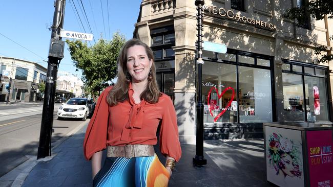 Melbourne-based Jo Horgan, founder of Mecca Brands, will travel to Sydney next week to launch her flagship in the heritage-listed Gowings Building. Picture: David Geraghty