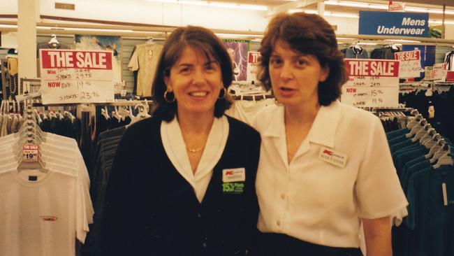 Kmart Blacktown’s long-serving sisters Christine and Mary Ann Zammit have worked at the store for 43 and 42 years. Picture: Supplied