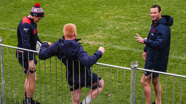 Boyd Cordner at Sydney Roosters training on Sunday. Picture: Flavio Brancaleone