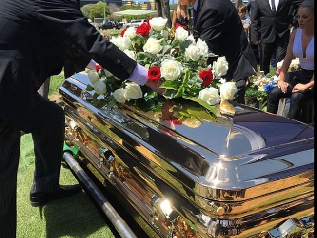 Funeral for bikie Liam Scorsese. Picture: Instagram