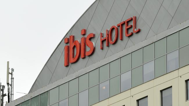 In a fit of rage, a man attacked a guest in the Dandenong Ibis hotel lobby before he smashed the television in his room. Picture: NCA NewsWire/Joel Carrett