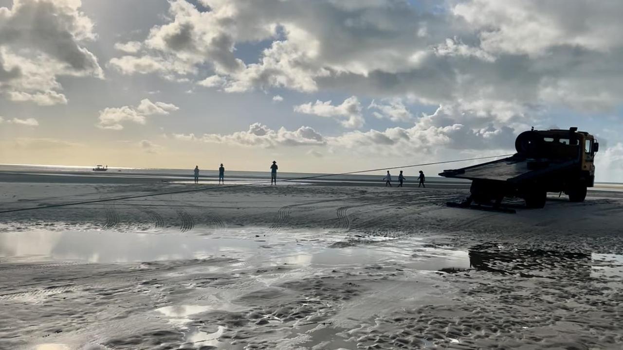 The car and trailer were worth upwards of $54,000, excluding camping gear and other possessions. Picture: Fraser Island Towing