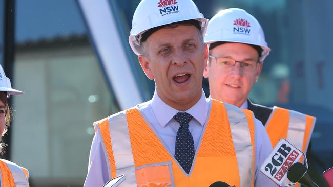 Minister for Transport and Infrastructure Andrew Constance is less than impressed. Picture: Tim Hunter.