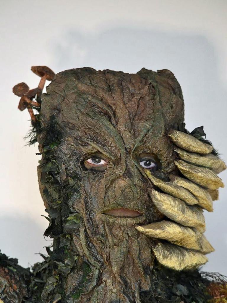 The bunyip costume can be worn by a performer.