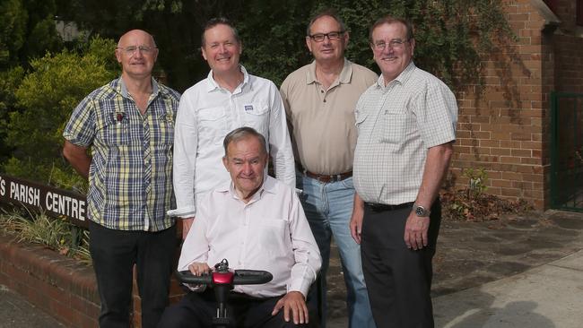 Hornsby connect is a community hub and kitchen starting up to support those less fortunate throughout the community, Volunteers will be at St Peters Parish Centre in Hornsby. (Front) Bill Bradley. L-R: John Lockyer, david Nathan, Steve Hopwood and Robert Denham.