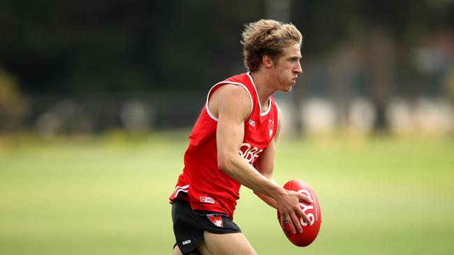 New Swan Dylan Stephens has drawn praise from teammate Isaac Heeney. Picture. Phil Hillyard