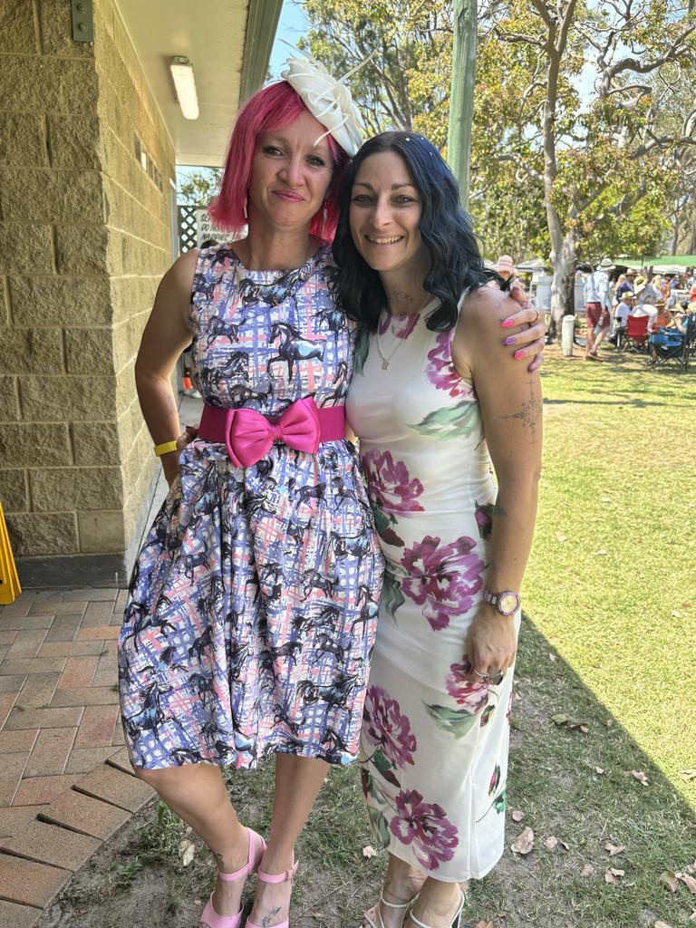 Racegoers at the Torbanlea Picnic Races.