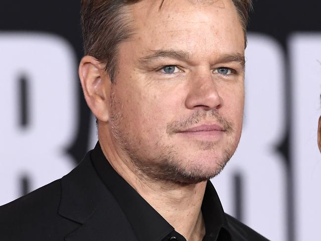 HOLLYWOOD, CALIFORNIA - NOVEMBER 04:(L-R) Matt Damon and Luciana Barroso attends Premiere Of FOX's "Ford V Ferrari" at TCL Chinese Theatre on November 04, 2019 in Hollywood, California. (Photo by Frazer Harrison/Getty Images)