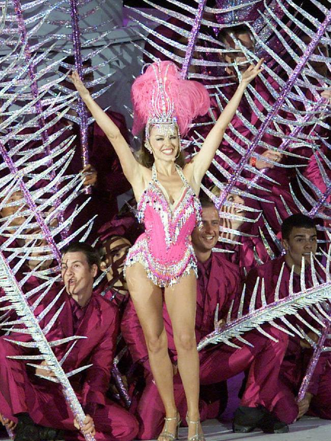 She also went full Showgirl. Picture: News Corp Australia