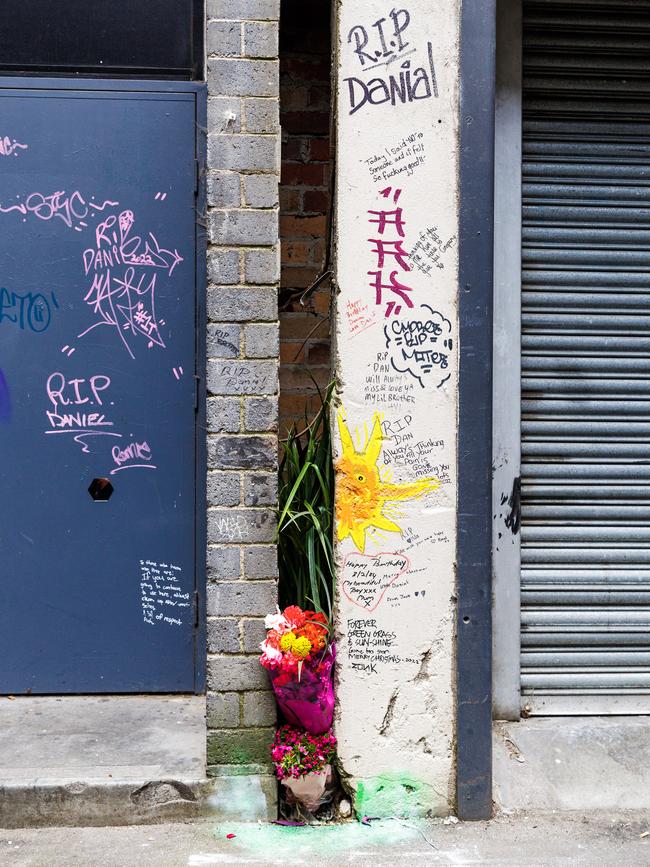 The site in Rainbow Alley where Danial died of a herion overdose in 2022. Picture NCA NewsWire / Aaron Francis