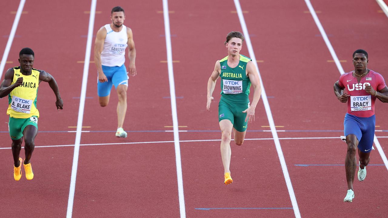 Rohan Browning was below his best in Oregon. Photo by Ezra Shaw/Getty Images.