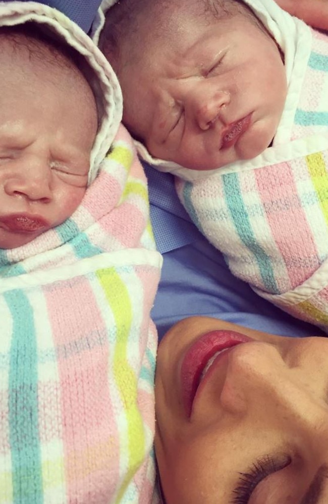 Bec Judd said she had “all the feels” when her twins Darcy and Tom were born.