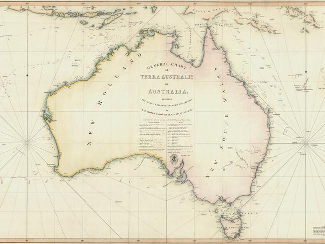 To this ... Matthew Flinders’ general chart of Terra Australis.