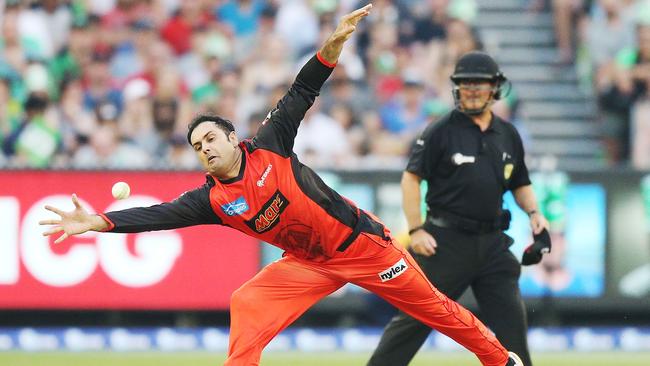 Mohammad Nabi at full stretch for the Renegades