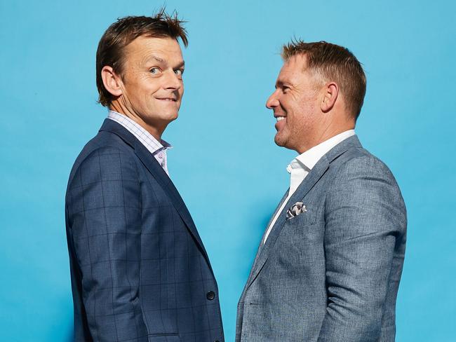 TWAM-20181201  EMBARGO FOR TWAM 1 DEC 2018NO REUSE WITHOUT PERMISSION FEE APPLIESAdam Gilchrist and Shane Warne Pic : David Solm