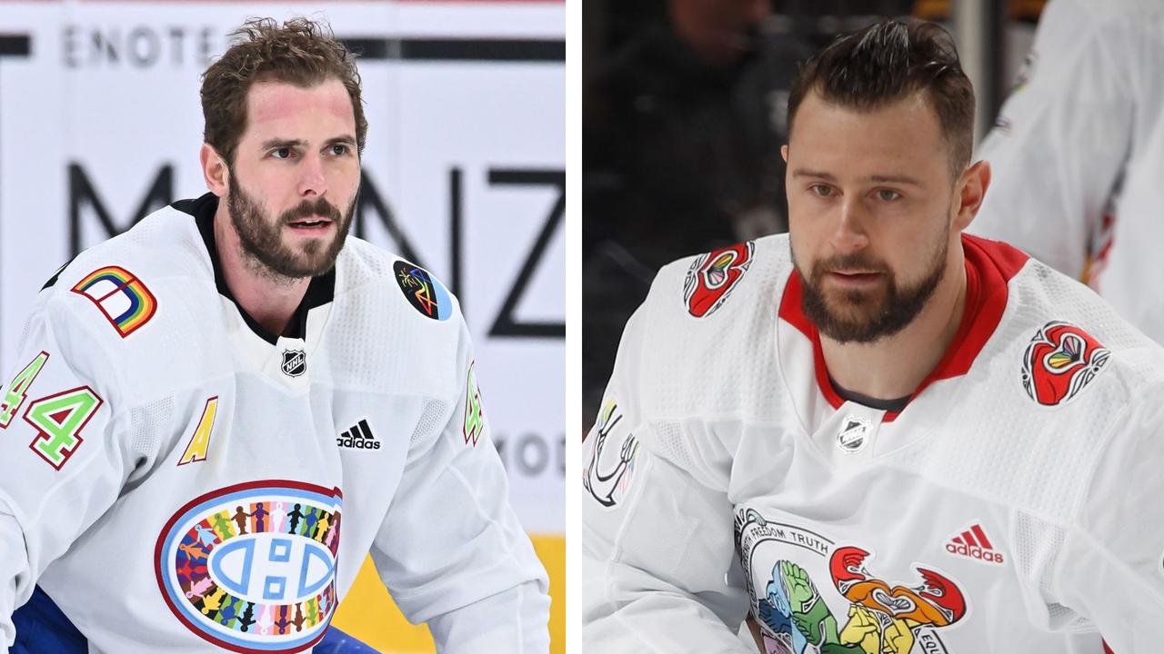 The NHL have banned the jerseys. Photo: Getty Images