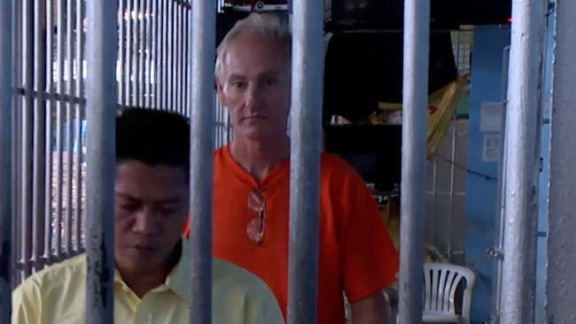 Peter Scully behind bars in the Philippines.