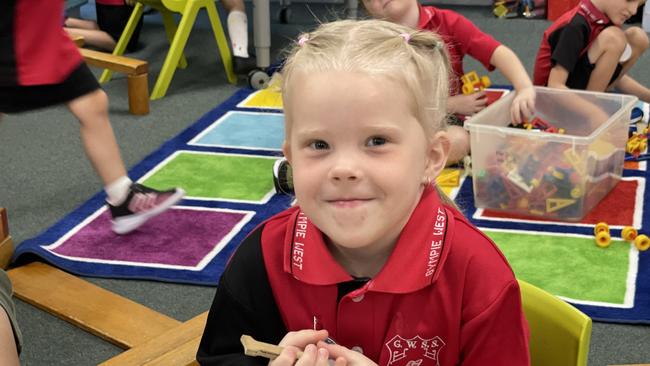 Harlee Milligan – Gympie West State School prep students on first day, Monday January 22, 2024.