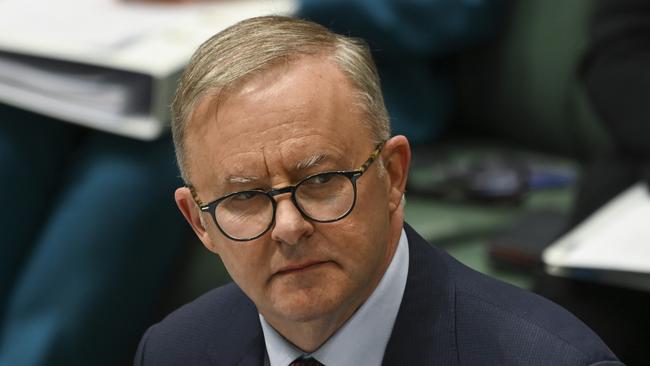 Prime Minister Anthony Albanese in Question Time. Picture: Getty Images