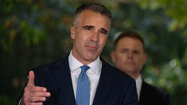 Premier Peter Malinauskas, a father to four children, said he was concerned about the influence of social media on childhood development. Picture: NCA NewsWire / Naomi Jellicoe