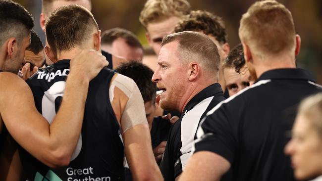 Michael Voss is coaching with a confidence that Carlton can compete favourably against all sides.