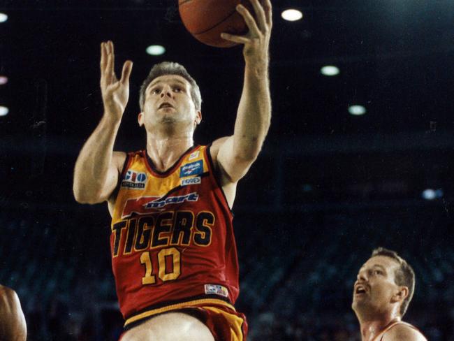 Melbourne Tigers legend Andrew Gaze claimed the NBL’s second Rookie of the Year award in 1984. Picture: NewsCorp.