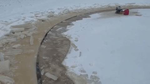 BIZARRE:    Mysterious Spinning Ice Circle Is Totally Man Made   December 29