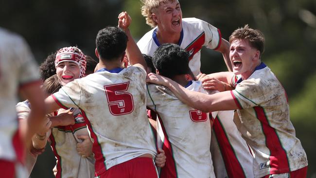 Laurie Daley Cup grand final,Colts celebrate Monaro Colts vs Northern Tigers at Cessnock Sportsground, Sunday 24th Mach 2024.pic Sue Graham