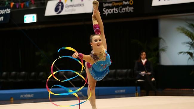 Gold exit for junior gymnast