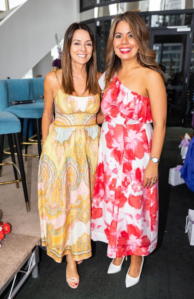 Jackie Cross and Patricia O'Callaghan at The Star Gold Coast Women with Horsepower Magic Millions luncheon at Nineteen. Gold Coast at Large picture, Celeste Humphrey.