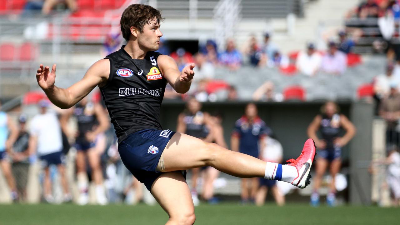 Pistol is planning to start six premium midfielders including breakout Bulldog Josh Dunkley.