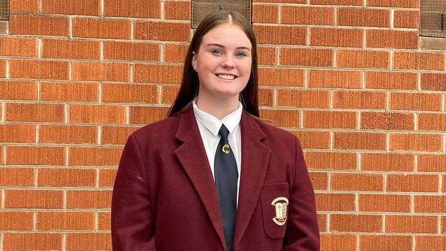 Charlotte Sullivan has accepted an early offer to study nursing at Charles Sturt University next year. Picture: Supplied