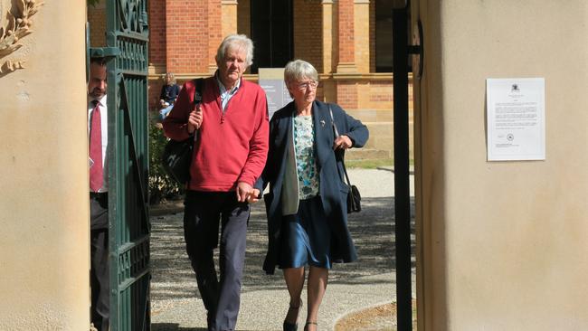 Barbara Eckersley (right) has been found guilty of killing her mother, Dr Mary White. Picture: Craig Dunlop