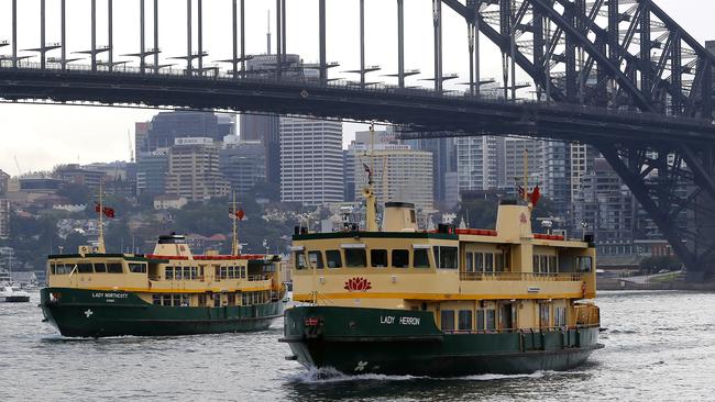 The ladies Northcott and Herron on Sydney Harbour in 2013. Picture: Bradley Hunter