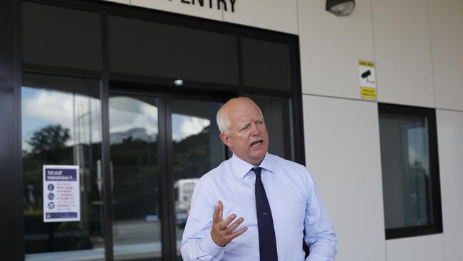 Northern NSW Local Health District chief executive Wayne Jones outside Byron Central Hospital on Thursday, April 2. Mr Jones has announced new measures to help slow the spread of coronavirus (COVID-19).