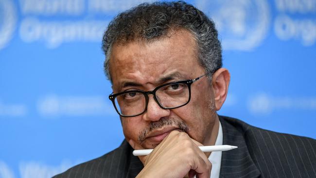 World Health Organisation (WHO) Director-General Tedros Adhanom Ghebreyesus. Picture: Fabrice Coffrini/AFP