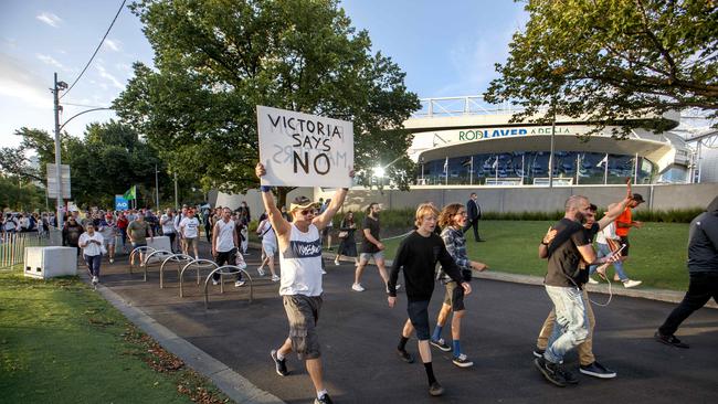 Some marchers came baring signs Picture: David Geraghty