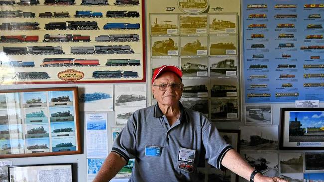 STATION MASTER: The Bundaberg Railway Society's Graham Hibberd. Picture: Mike Knott BUN091117RAIL5
