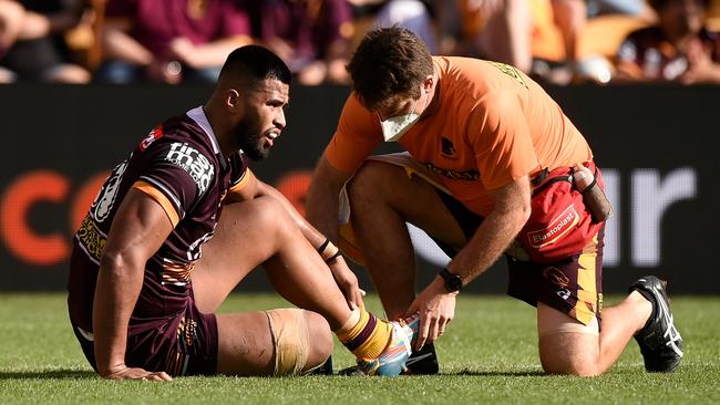 Payne Haas is recovering after ankle surgery. Picture: Matt Roberts/Getty Images