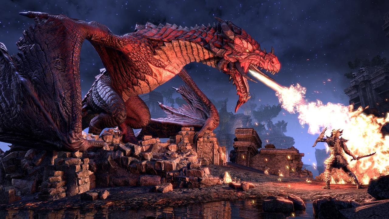 Do you want to fight a dragon? You can fight a dragon in Elsweyr, but you’ll want to bring friends.